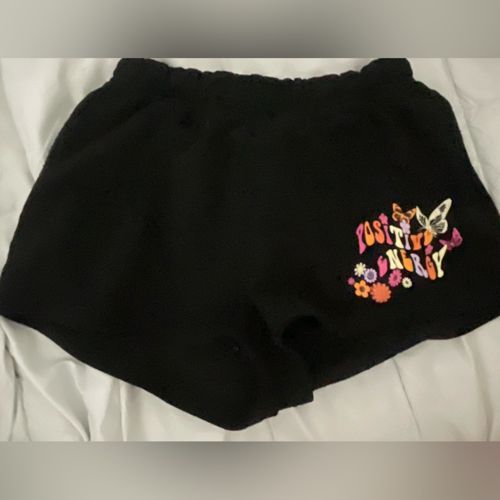 black rue21 "positive energy" shorts size medium